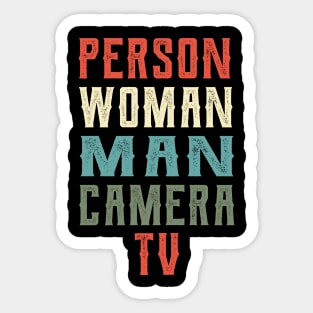 Person Woman Man Camera Tv election Sticker